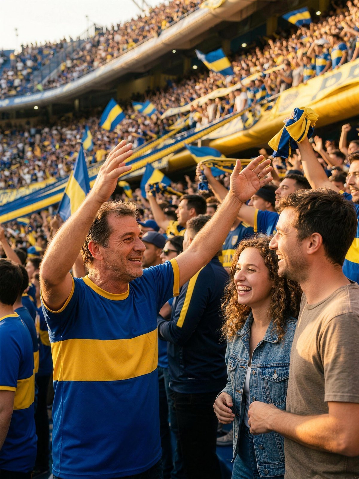 Fans at La Bombonera